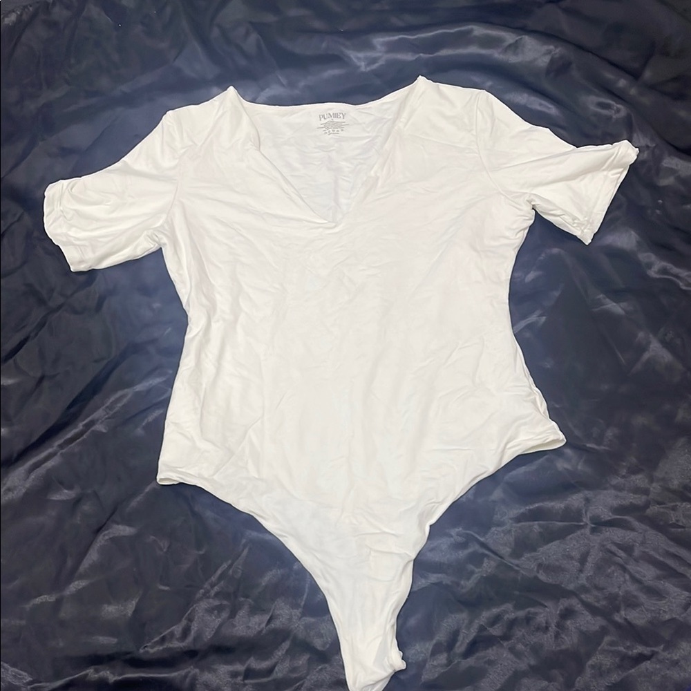 PUMIEY White Bodysuit